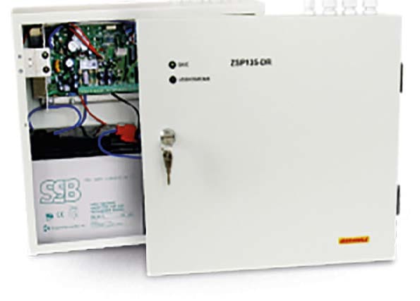 STS ELETTRONICA - ALIMENTATORE 27,6V 12AH CON BATTERIE PER