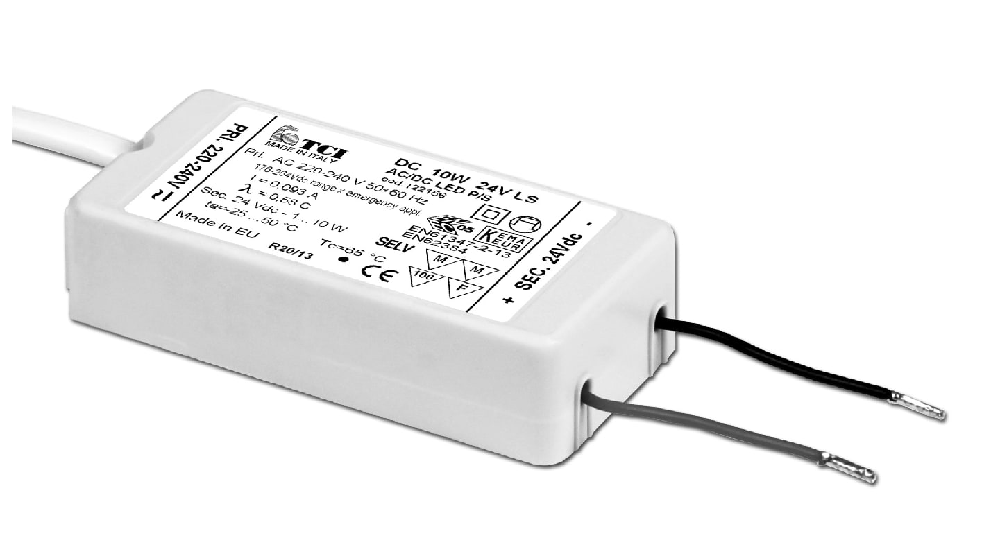 T.C.I. TELECOMUNICAZIONI - DC 7W 8V LS ALIMENTATORE LED 122150