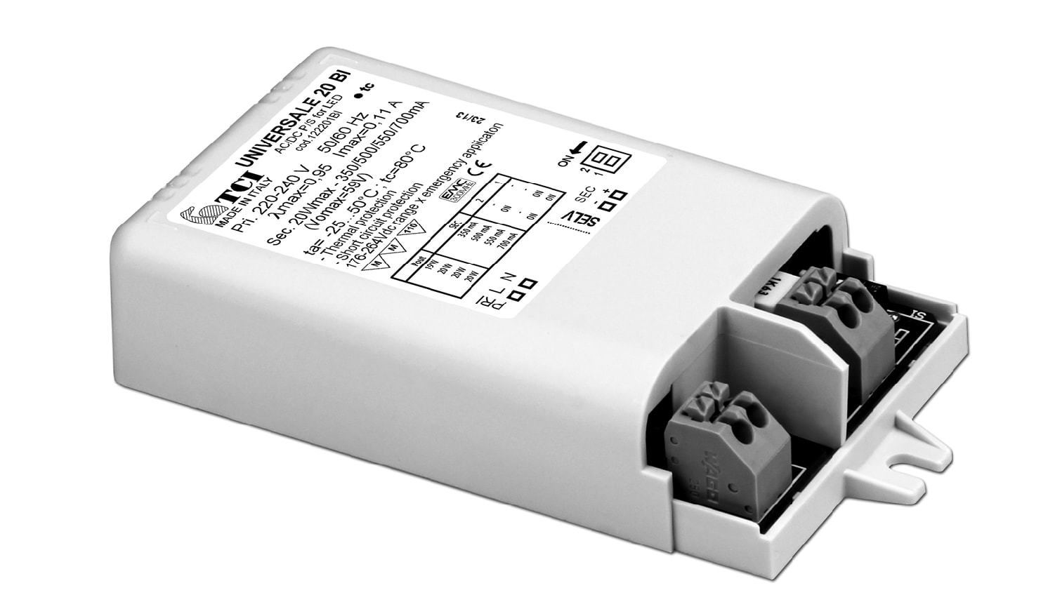 T.C.I. TELECOMUNICAZIONI - UNIVERSALE 20 BI ALIMENTATORE LED 122201BI