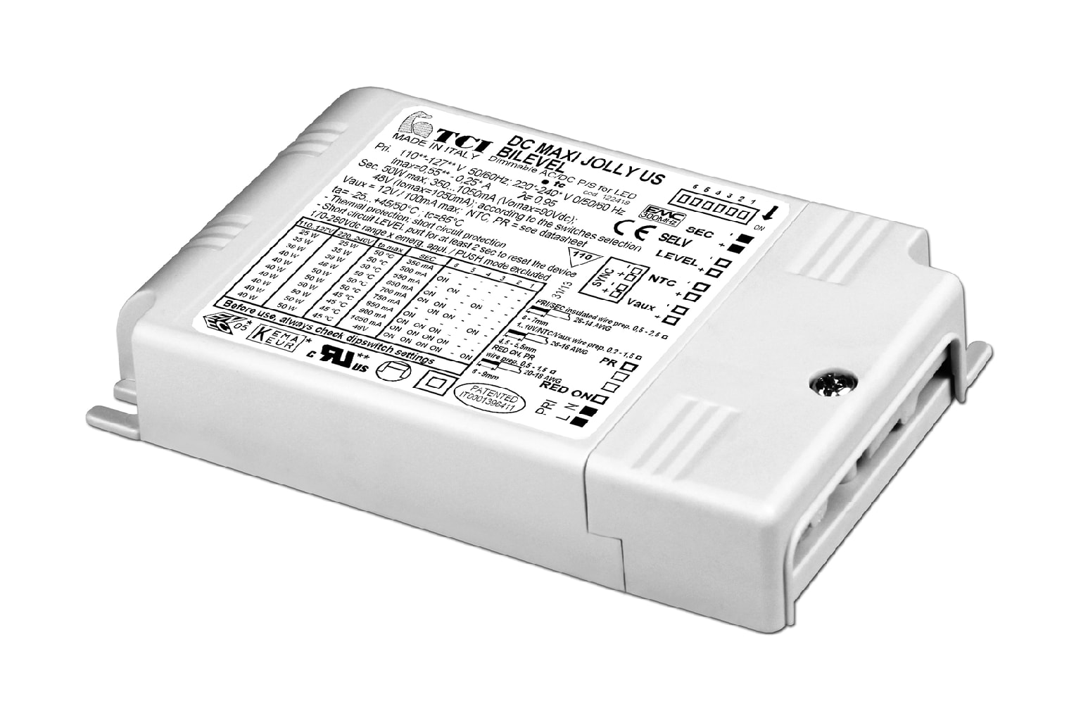 T.C.I. TELECOMUNICAZIONI - DC MAXI JOLLY US BILEVEL N ALIM LED 122418N