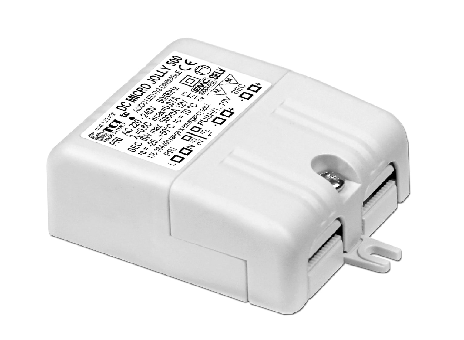 T.C.I. TELECOMUNICAZIONI - DC MICROJOLLY 6W 500MA ALIMENTATORE LED