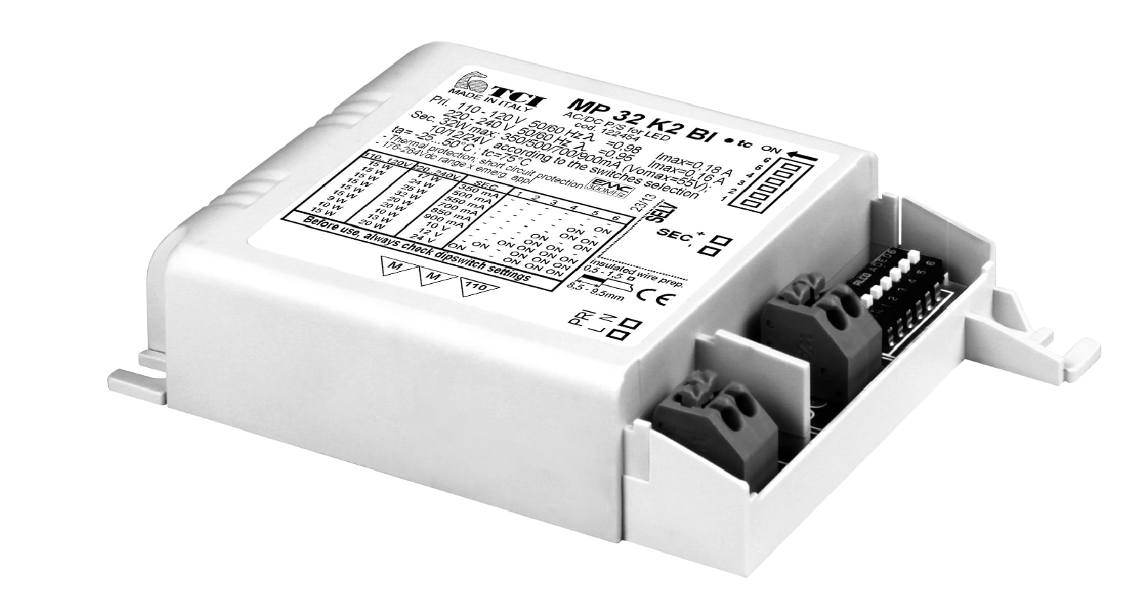 T.C.I. TELECOMUNICAZIONI - MP 32 BI ALIMENTATORE LED