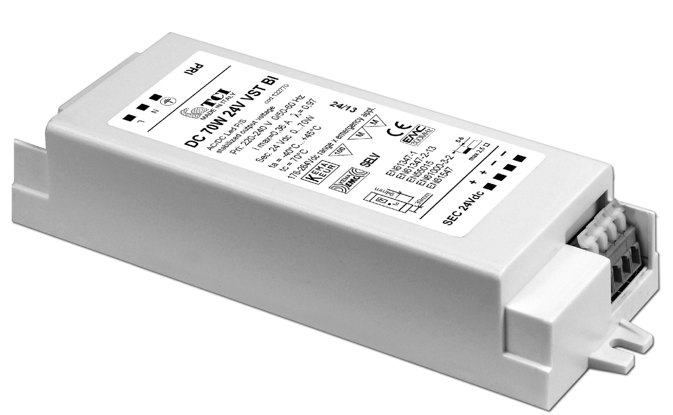 T.C.I. TELECOMUNICAZIONI - DC 50W 24V VST BI ALIMENTATORE LED
