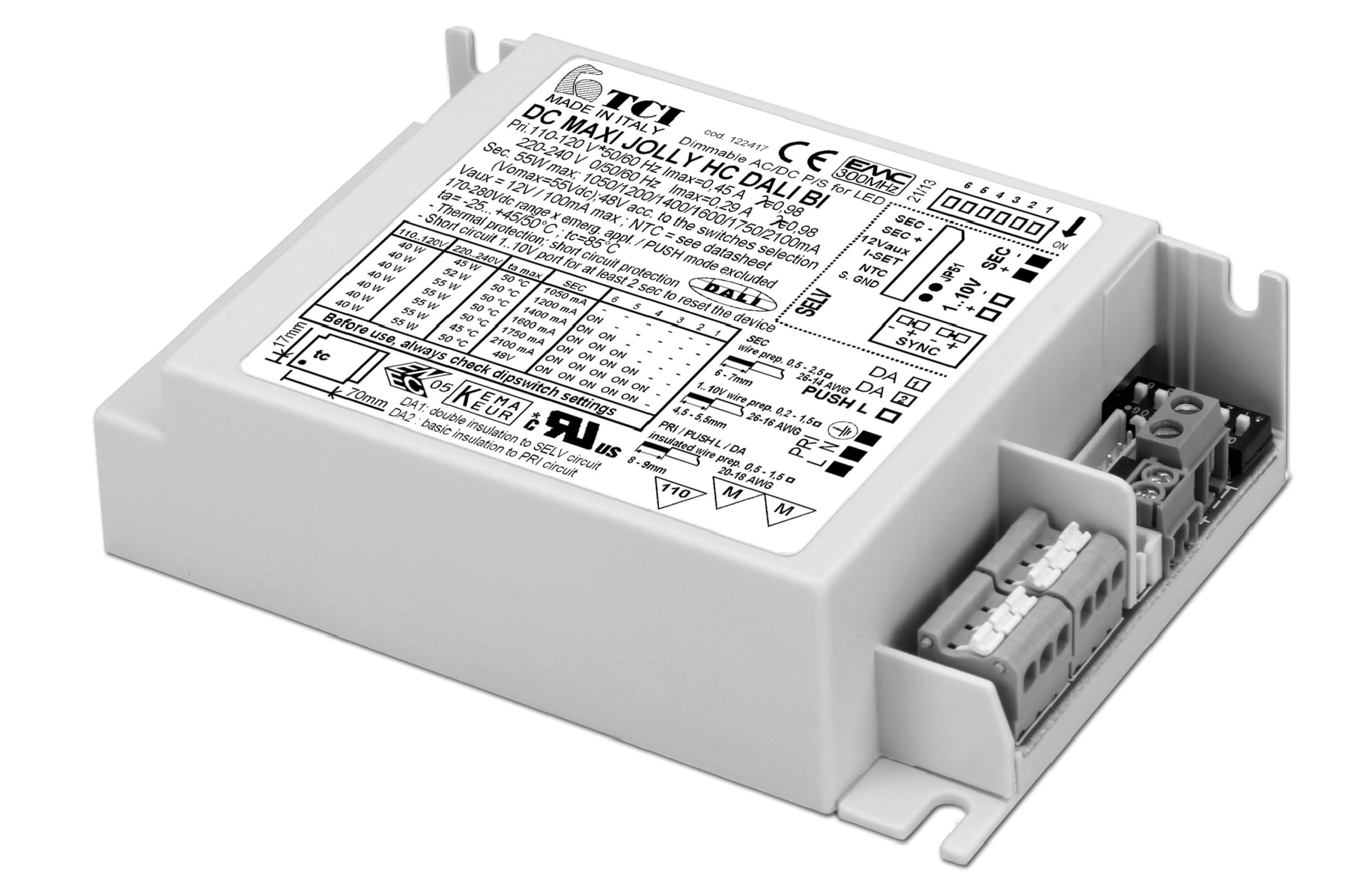 T.C.I. TELECOMUNICAZIONI - DC MAXI JOLLY HC DALI BI ALIMENTATORE LE 123417