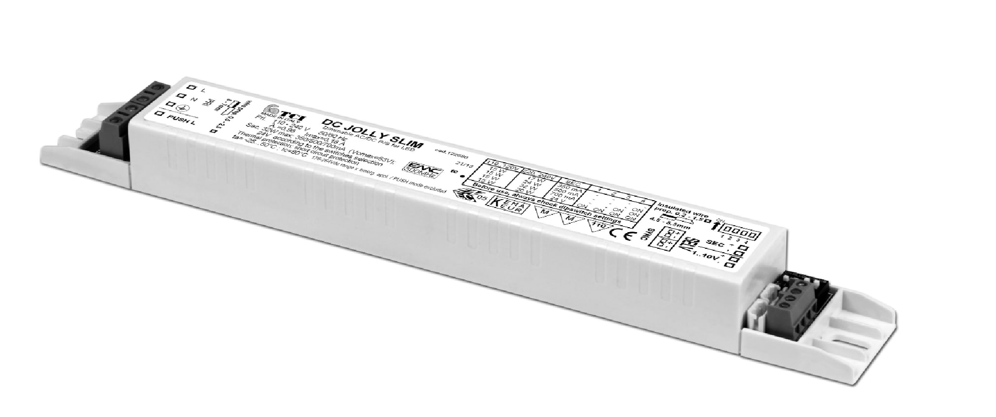 T.C.I. TELECOMUNICAZIONI - DC JOLLY SLIM ALIMENTATORE LED 123680