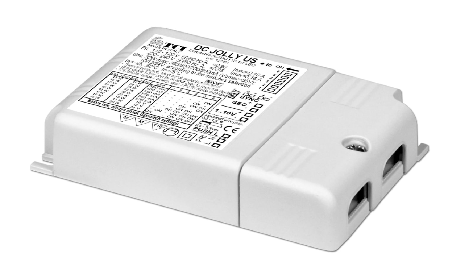 T.C.I. TELECOMUNICAZIONI - DC JOLLY US ALIMENTATORE LED 125421