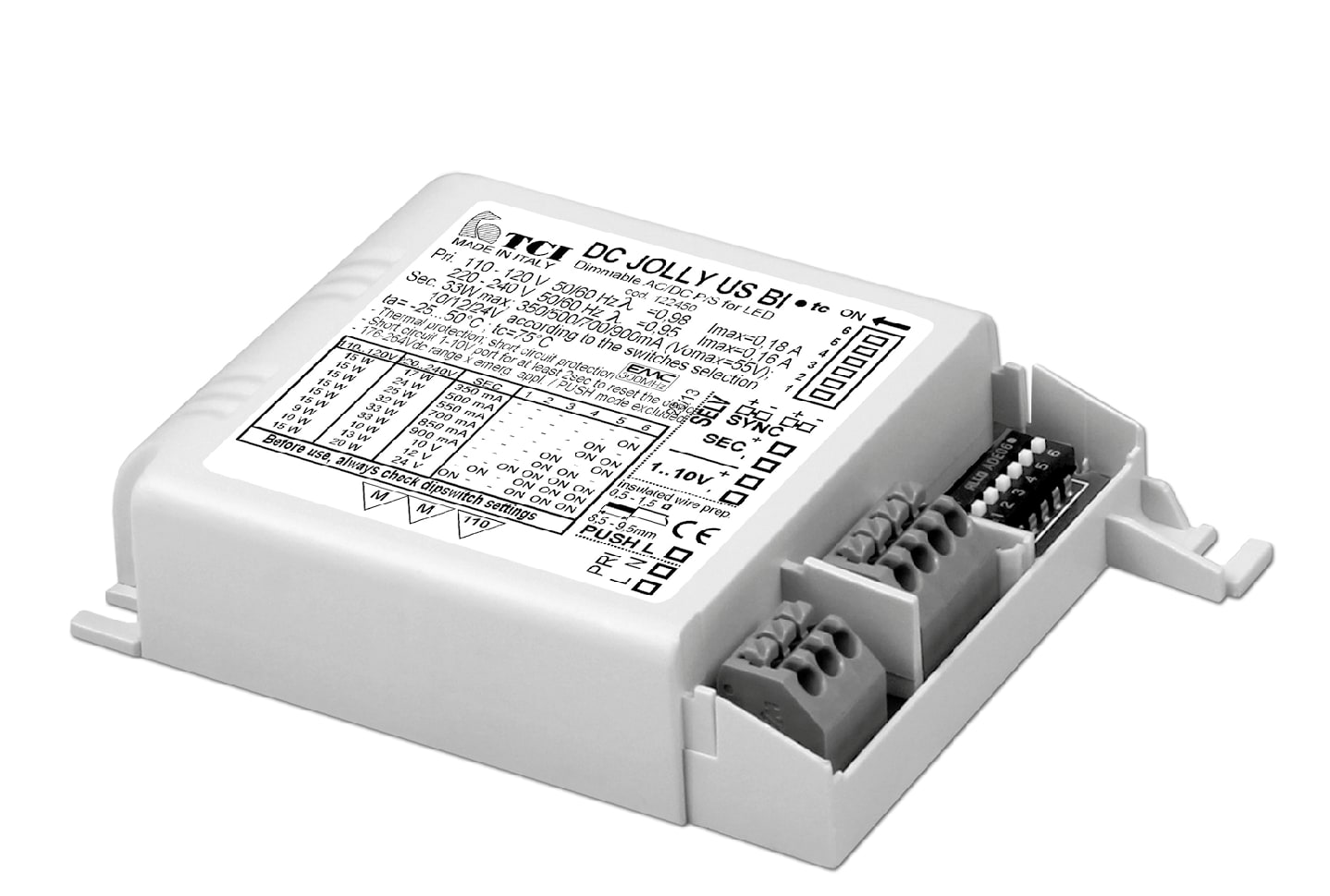 T.C.I. TELECOMUNICAZIONI - DC JOLLY US BI ALIMENTATORE LED 125450