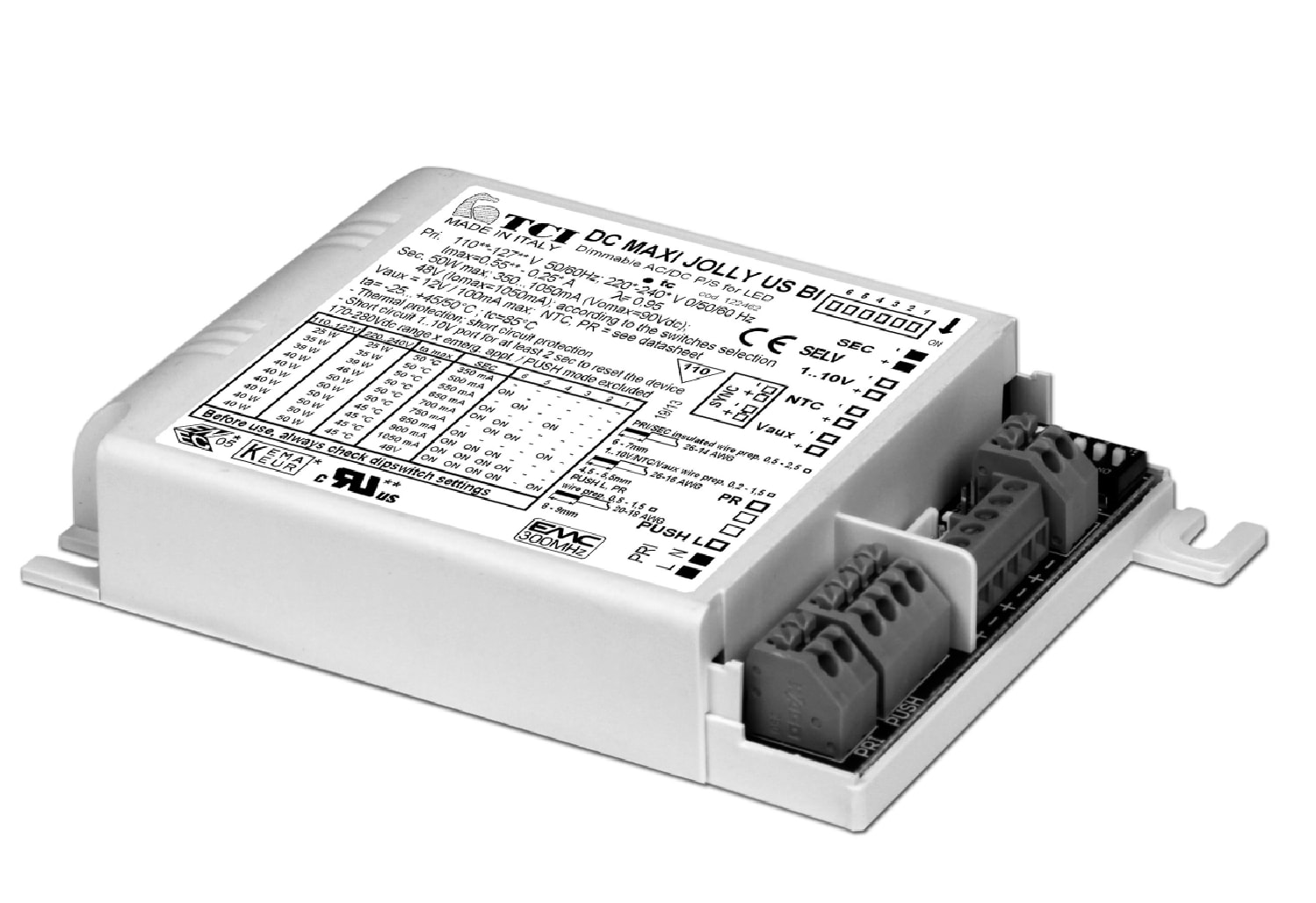 T.C.I. TELECOMUNICAZIONI - DC MAXI JOLLY US BI ALIMENTATORE LED