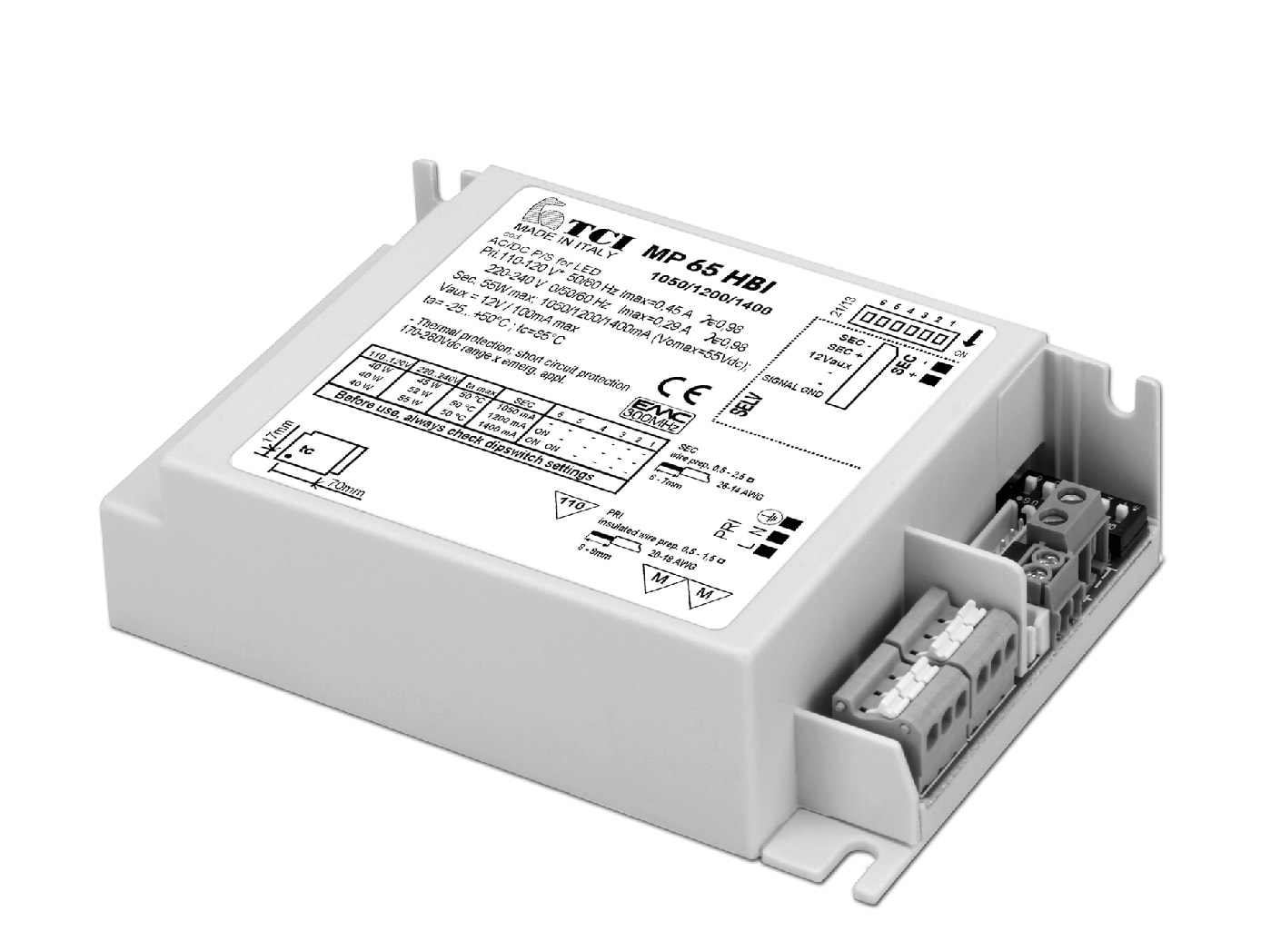 T.C.I. TELECOMUNICAZIONI - MP 65 HBI ALIMENTATORE LED 127051