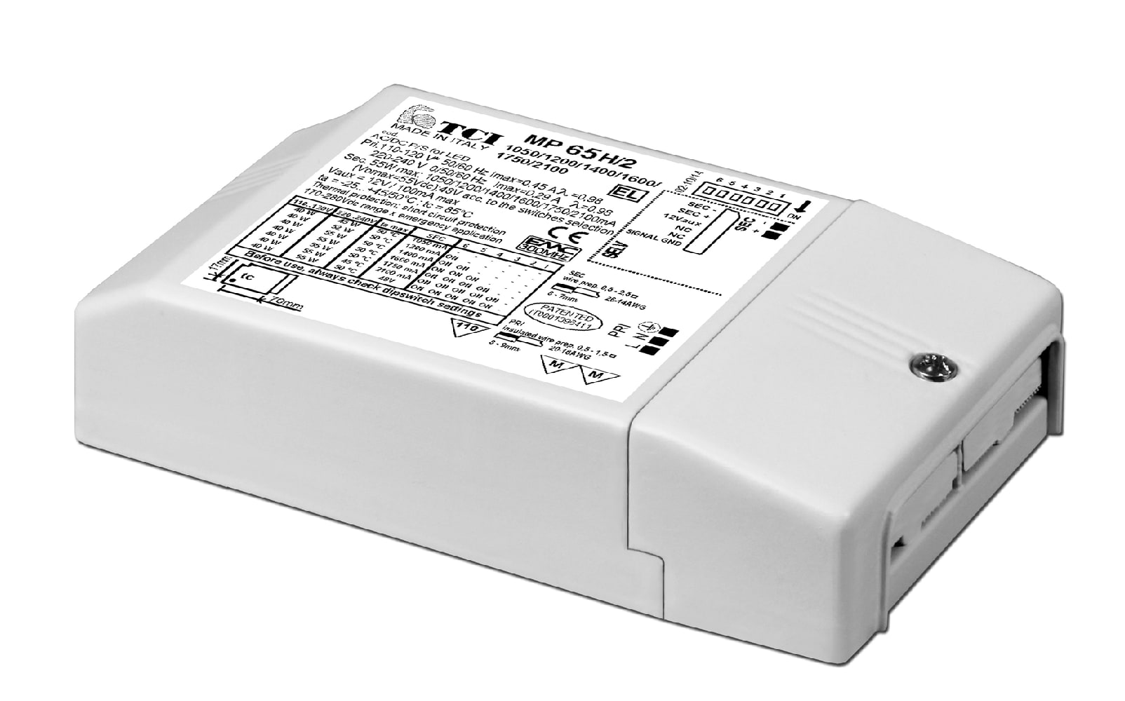 T.C.I. TELECOMUNICAZIONI - MP 65 H/2 ALIMENTATORE LED