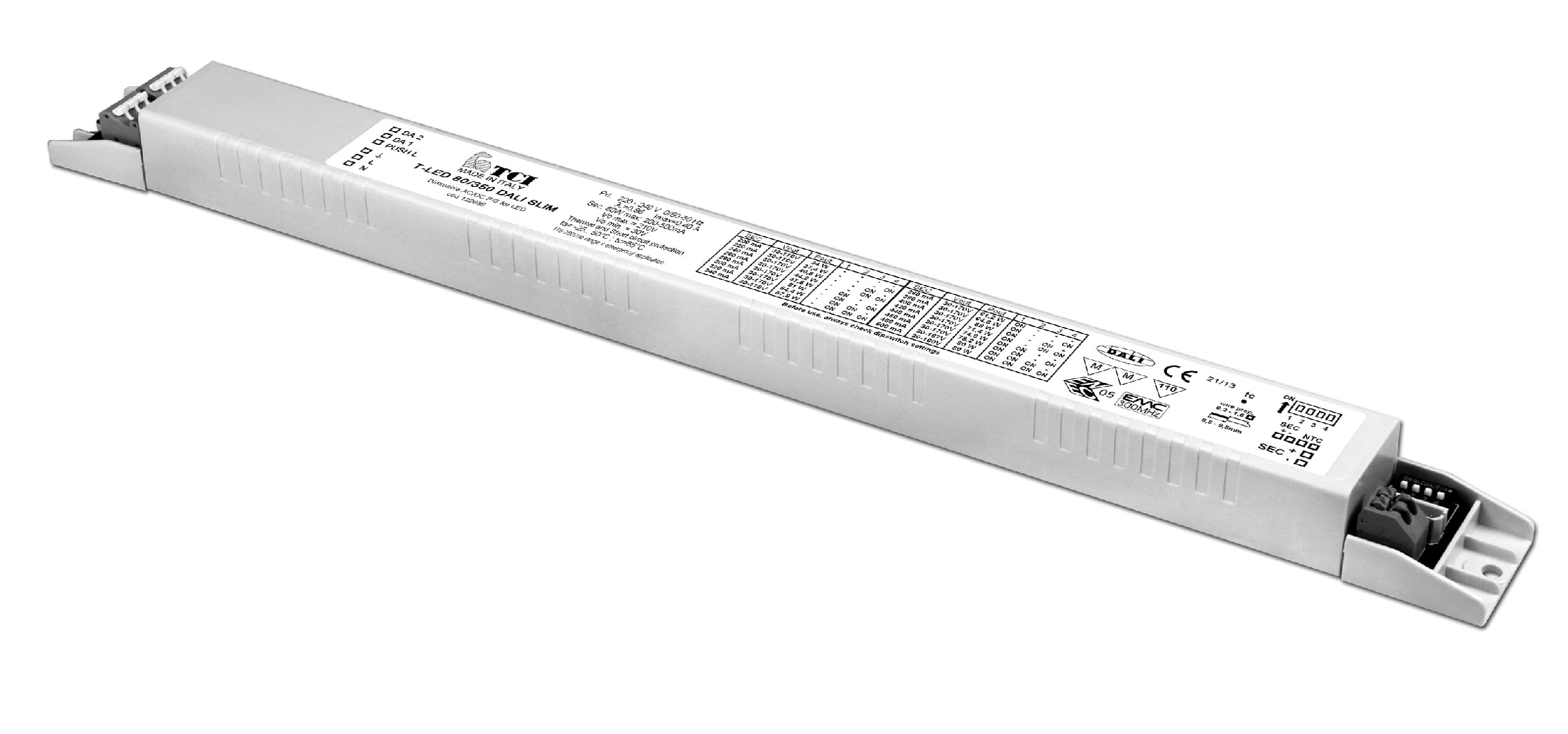 T.C.I. TELECOMUNICAZIONI - T-LED 80/500 DALI SLIM ALIMENTATORE LED 127086