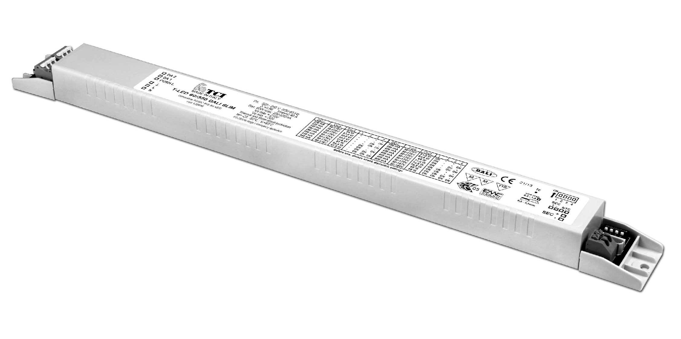 T.C.I. TELECOMUNICAZIONI - T-LED 80/350 DALI SLIM 1% ALIMENTATORE L
