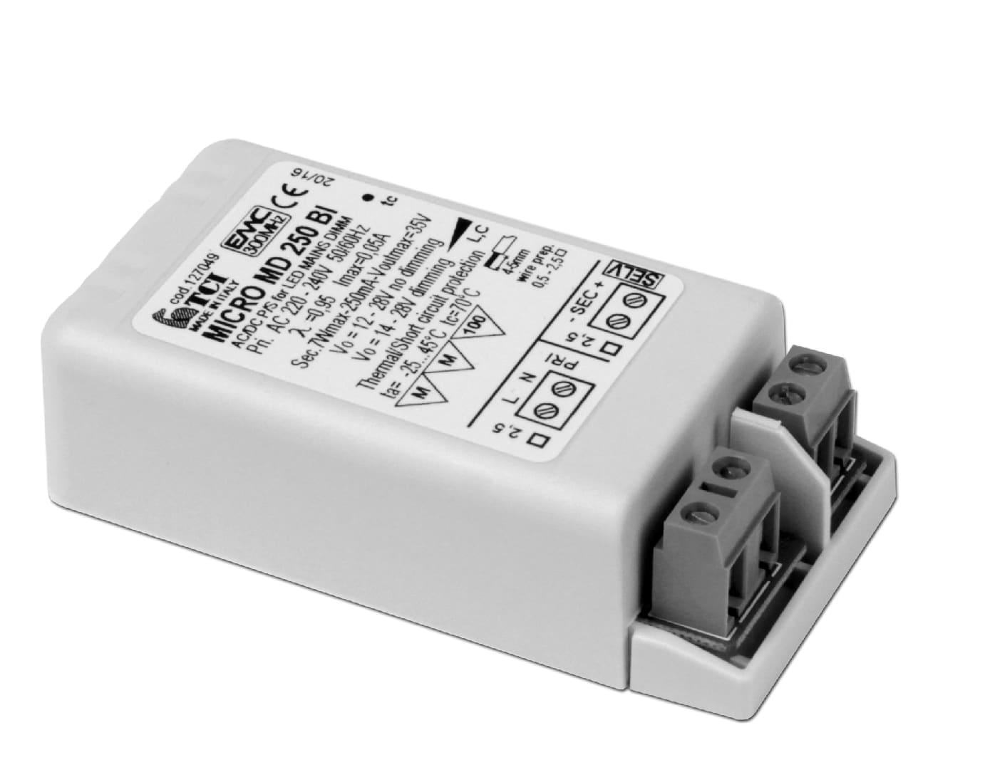 T.C.I. TELECOMUNICAZIONI - MICRO MD 270 BI ALIMENTATORE LED 127109