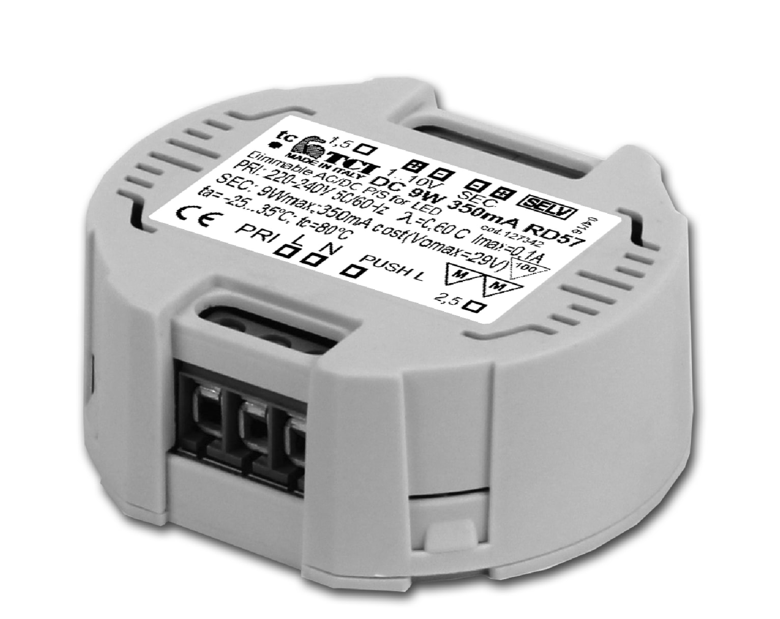 T.C.I. TELECOMUNICAZIONI - DC 9W 700MA RD57 ALIMENTATORE LED