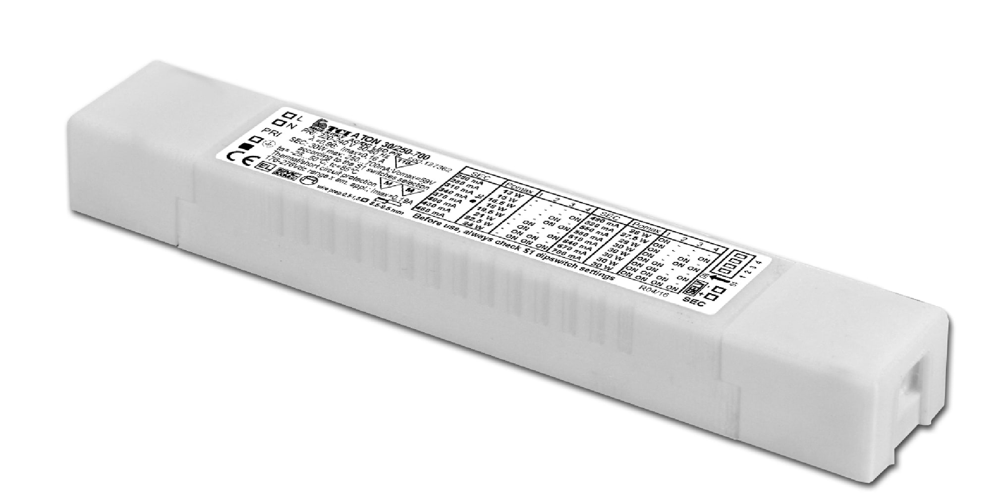 T.C.I. TELECOMUNICAZIONI - ATON 30/250-700 ALIMENTATORE LED