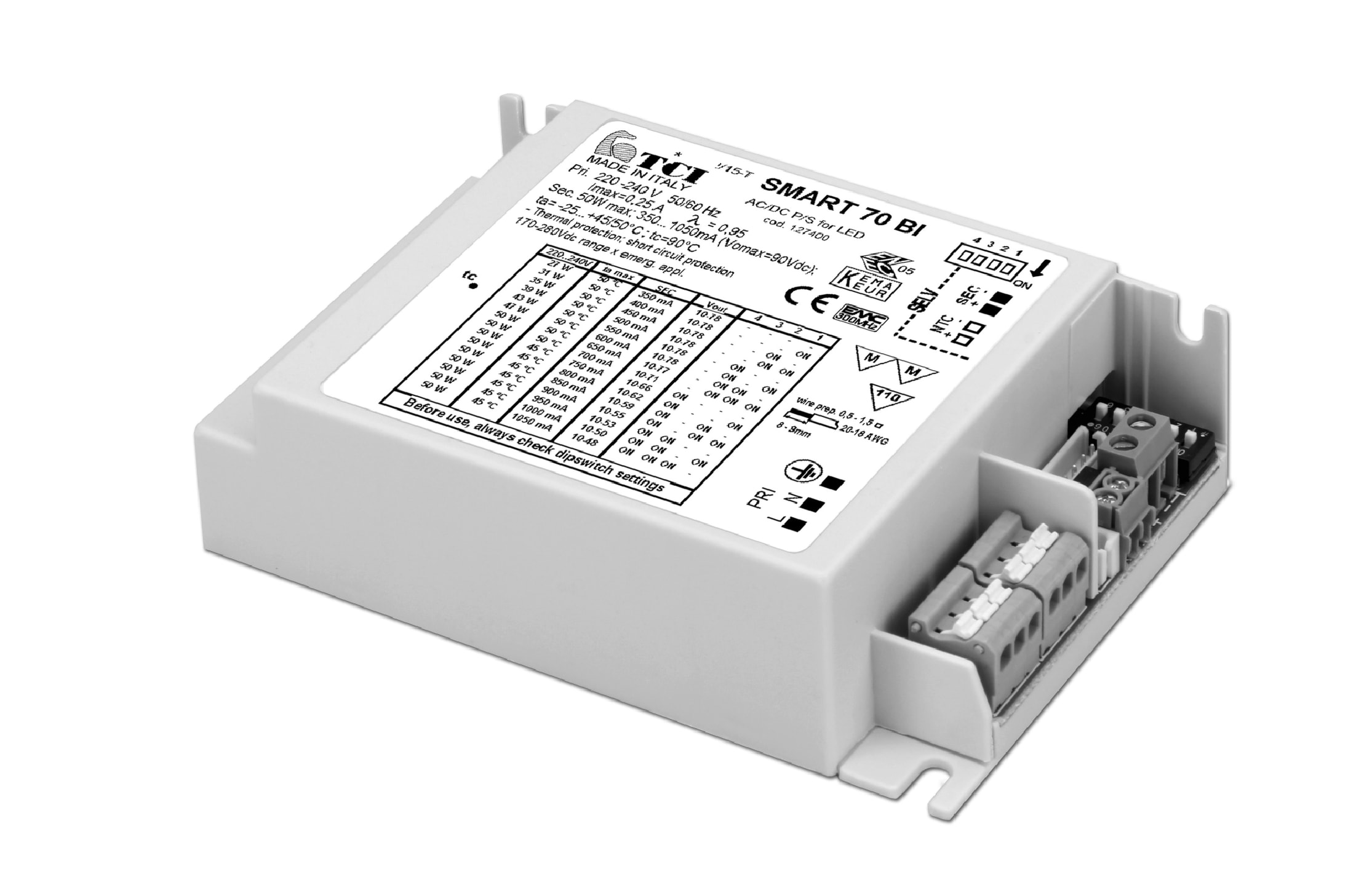 T.C.I. TELECOMUNICAZIONI - SMART 70 BI ALIMENTATORE LED 127400