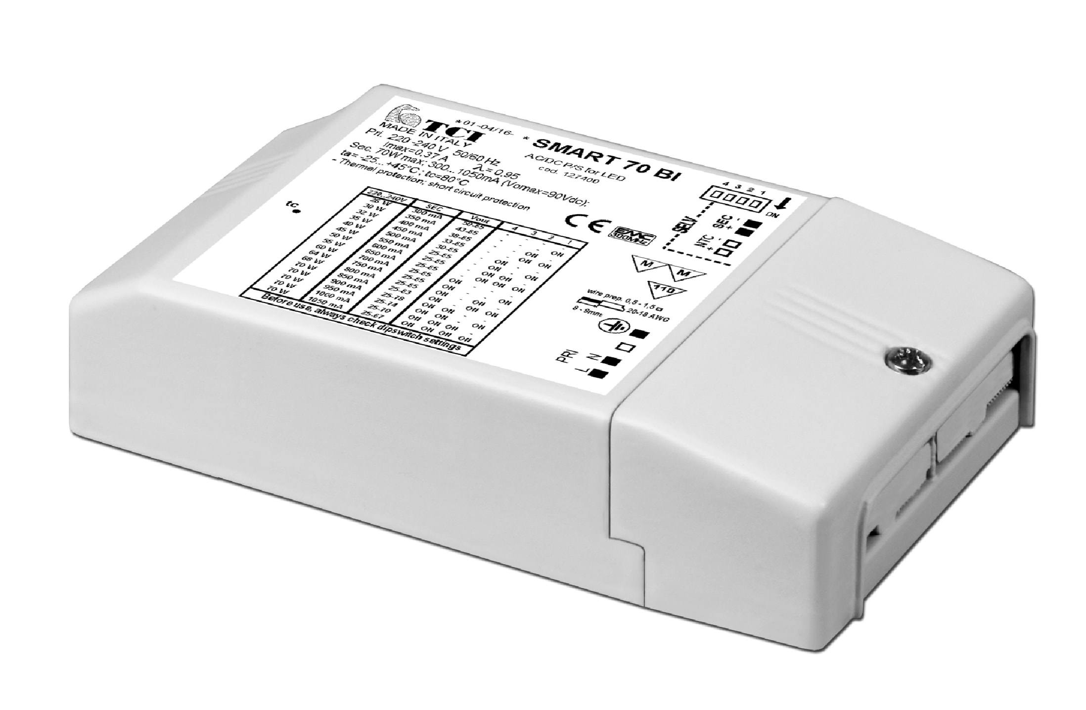 T.C.I. TELECOMUNICAZIONI - SMART 70 ALIMENTATORE LED 127402