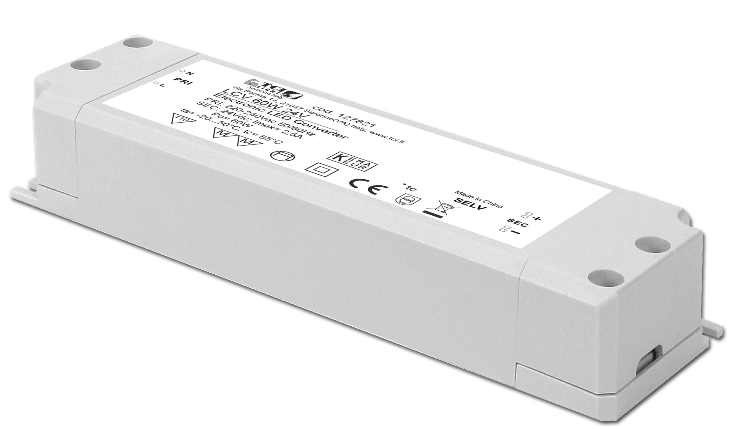 TCI - LCV 60W 24V ALIMENTATORE ELETTRONICO