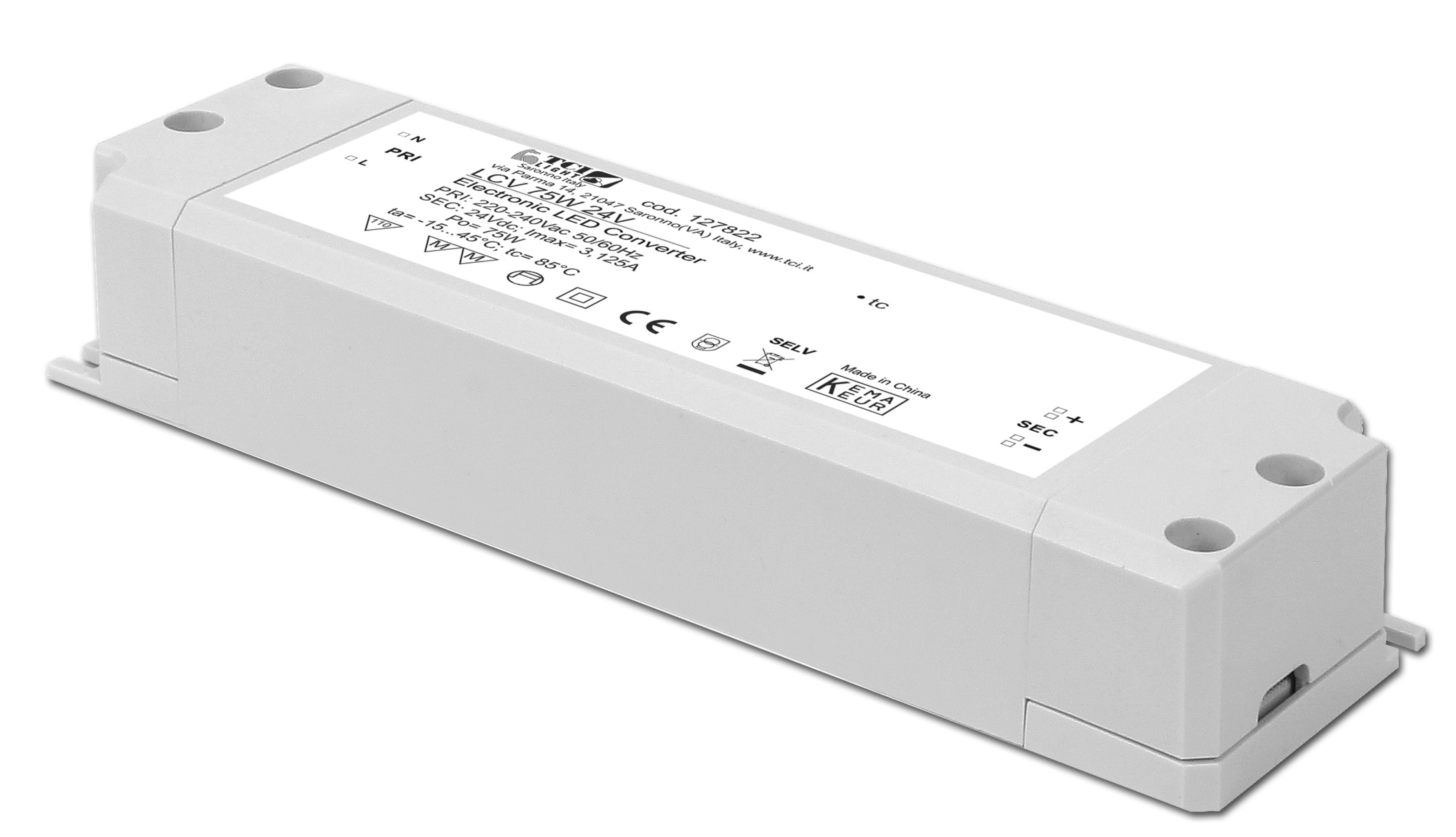 TCI - LCV 75W 24V ALIMENTATORE ELETTRONICO