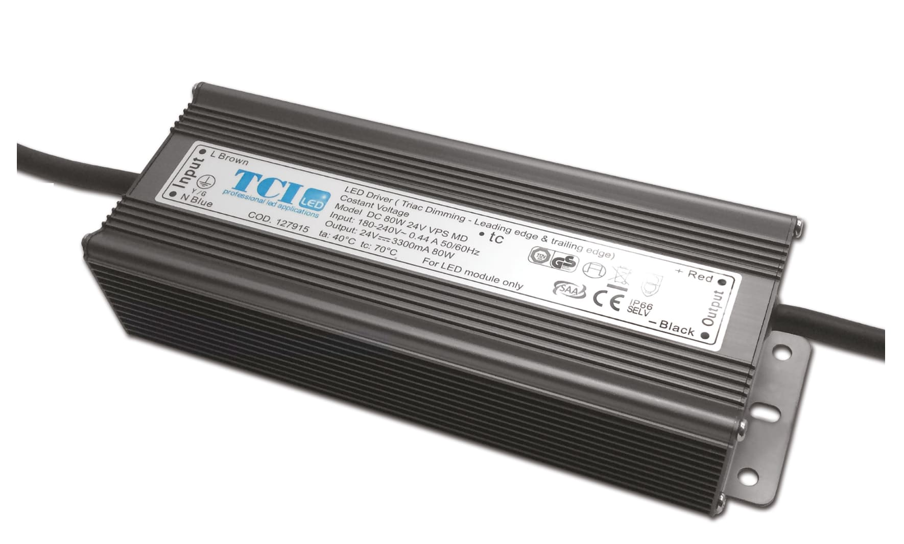 T.C.I. TELECOMUNICAZIONI - DC 80W 24V VPS MD ALIMENTATORE LED 127915