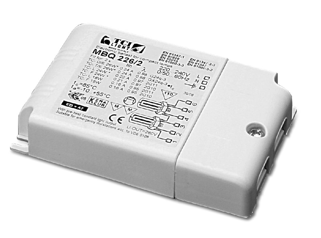 TCI - MBQ 213/2 BALLAST ELETTRONICO