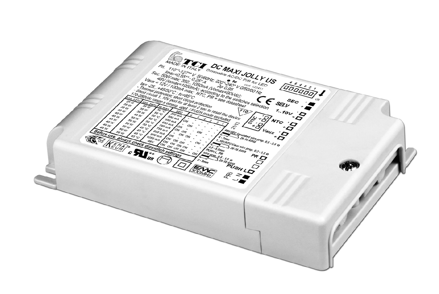 T.C.I. TELECOMUNICAZIONI - DC MAXI JOLLY US ALIMENTATORE LED