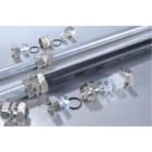 TEAFLEX - Raccordo autobloccante in ottone nichelato IP67 ESG 25. ESG25