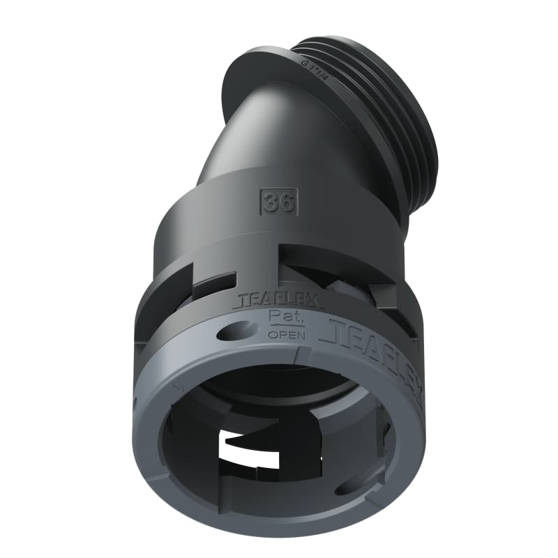 TEAFLEX - CURVA 45  IP66 BF36 1 1/4 NERO