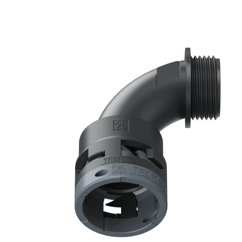 TEAFLEX - CURVA 90  IP66 BN29 1'   NERO