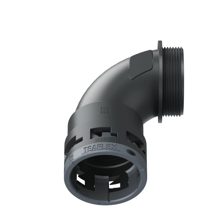 TEAFLEX - CURVA 90  IP66 BN48 2    NERO