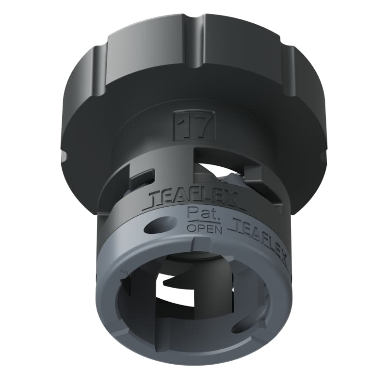TEAFLEX - FEMM. IP66 NERO SFA17 1 3/8