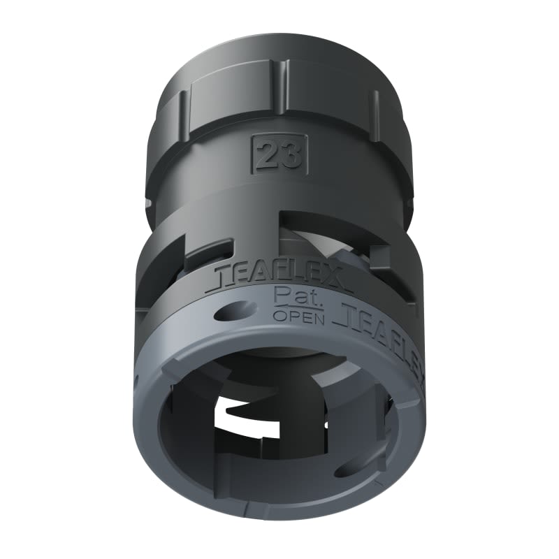 TEAFLEX - FEMM. IP66 NERO SFB23 1 3/16