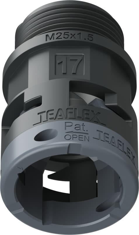 TEAFLEX - RACC.NERO   IP66 SM17  M25X1,5