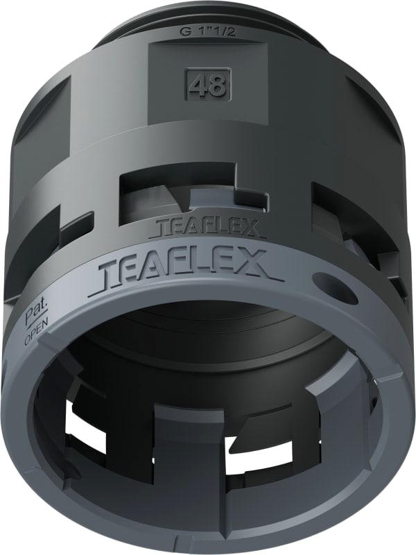 TEAFLEX - RACC. NERO IP66 SM48 G1'1/2