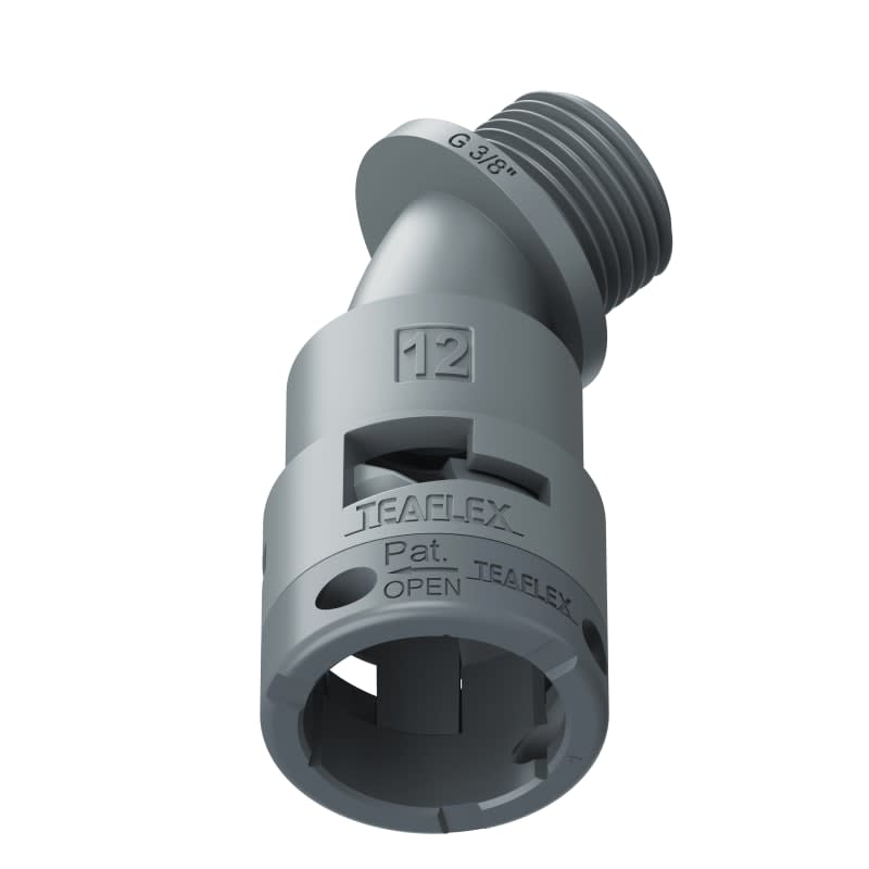 TEAFLEX - CURVA 45 IP66 BF12   3/8GRIGI