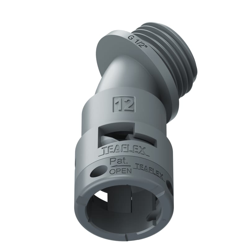 TEAFLEX - CURVA 45 IP66 BF12   1/2GRIGI