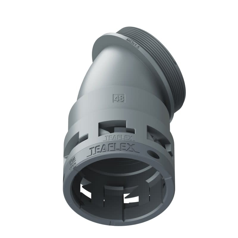 TEAFLEX - CURVA 45 IP66 BF48 M63  GRIGI