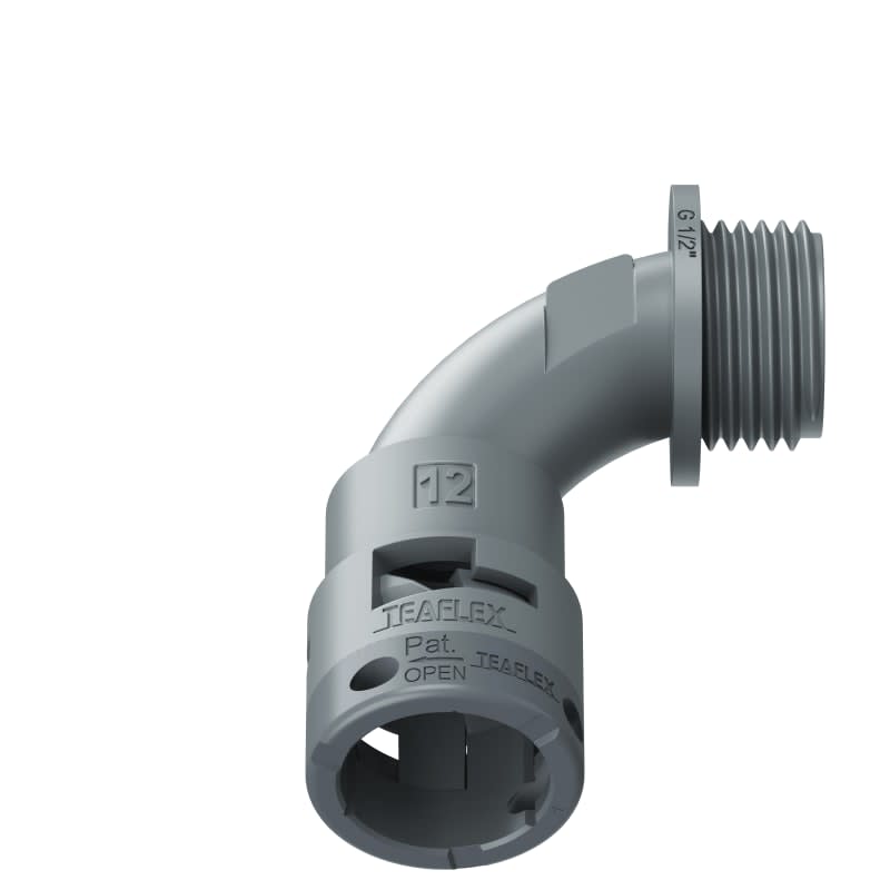 TEAFLEX - CURVA 90 IP66 BN12 1/2  GRIGIO