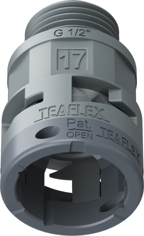 TEAFLEX - RACC.GRIGIO IP66 SM17 G 1/2