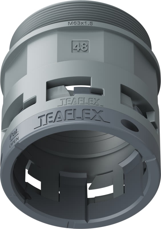 TEAFLEX - RACC.GRIGIO IP66 SM48  M63X1,5