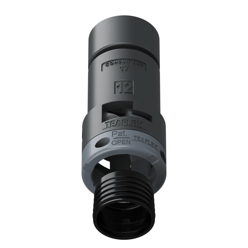 TEAFLEX - RACC.ADATTATORE NERO IP68 1712
