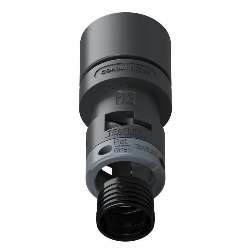 TEAFLEX - RACC.ADATTATORE NERO IP68 2312