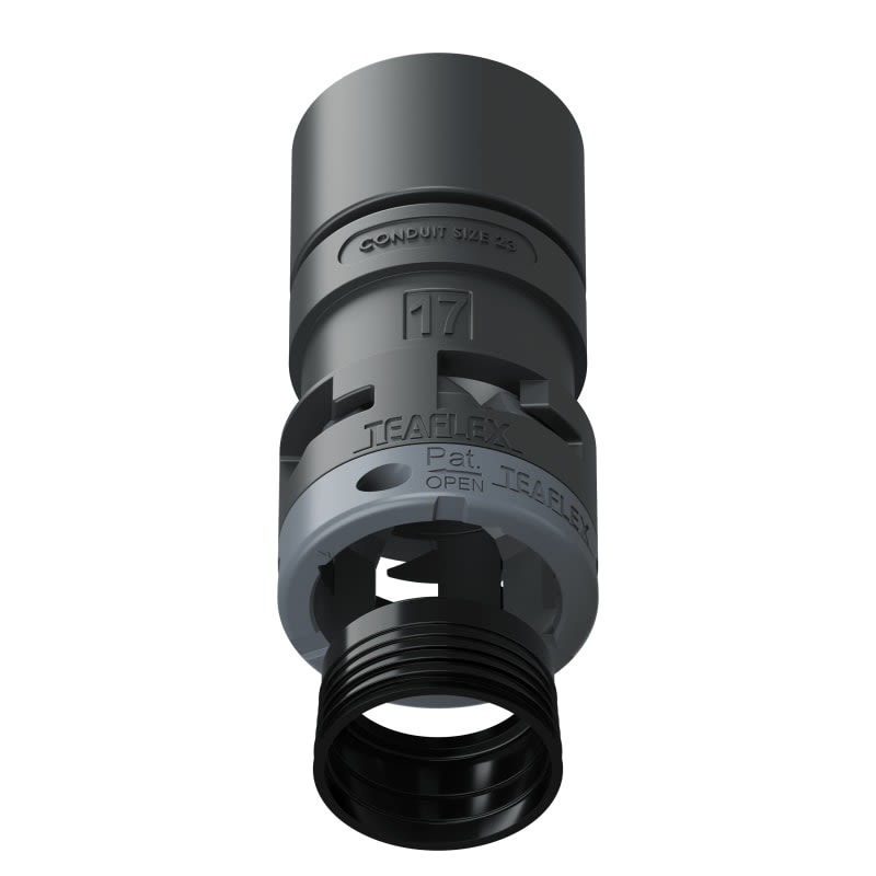 TEAFLEX - RACC.ADATTATORE NERO IP68 2317