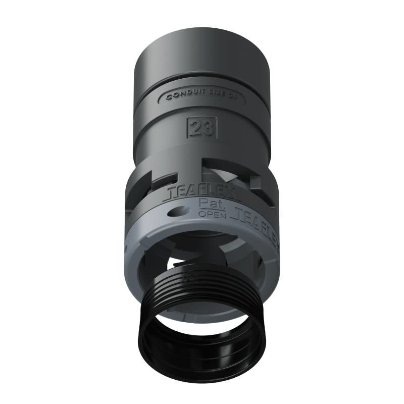 TEAFLEX - RACC.ADATTATORE NERO IP68 2923
