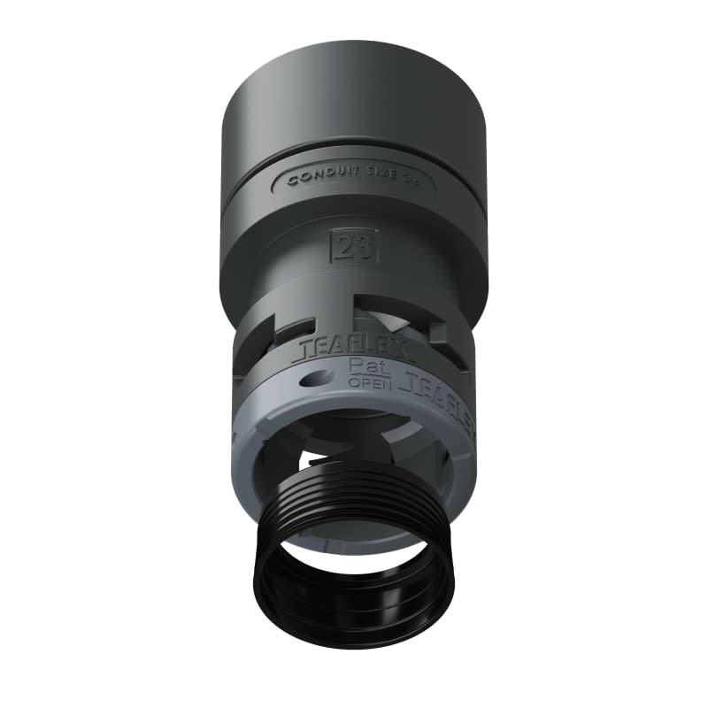 TEAFLEX - RACC.ADATTATORE NERO IP68 3623