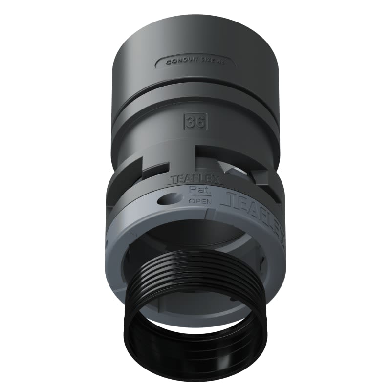 TEAFLEX - RACC.ADATTATORE NERO IP68 4836