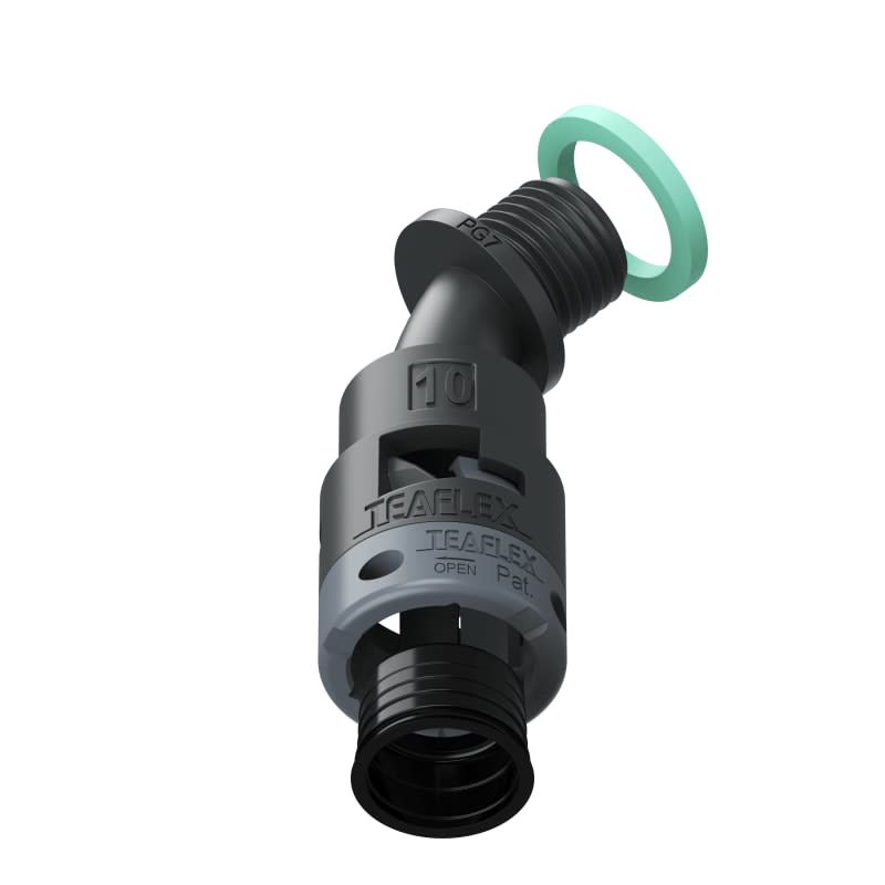 TEAFLEX - CURVA 45 IP68 BF10 PG07 NERO