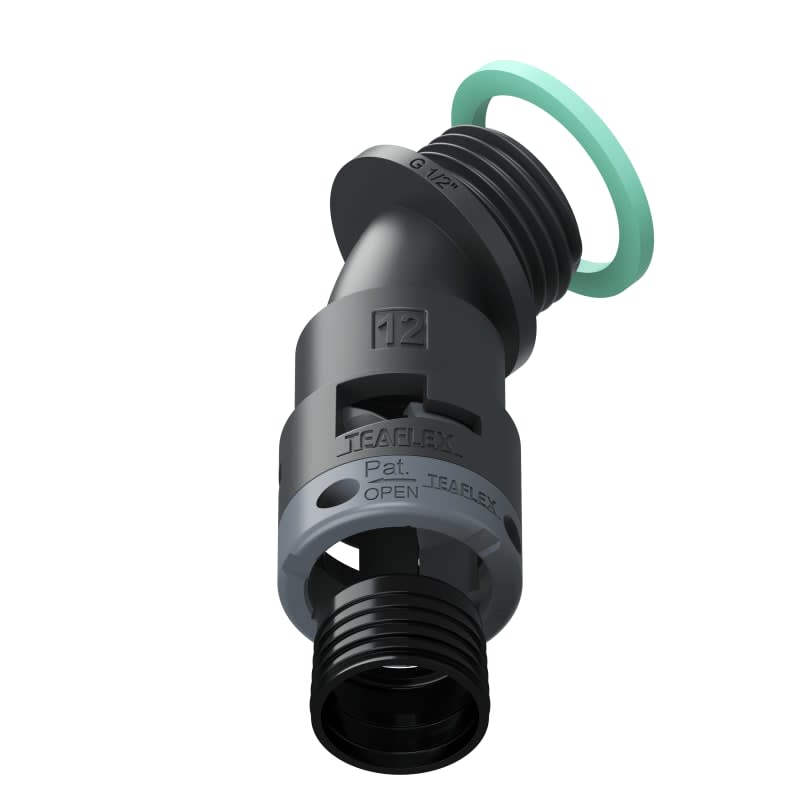 TEAFLEX - CURVA 45 IP68 BF12 1/2NERO