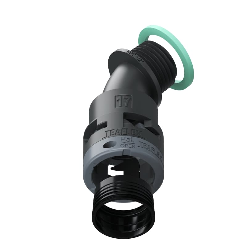 TEAFLEX - CURVA 45 IP68 17NPT 1/2 NERO