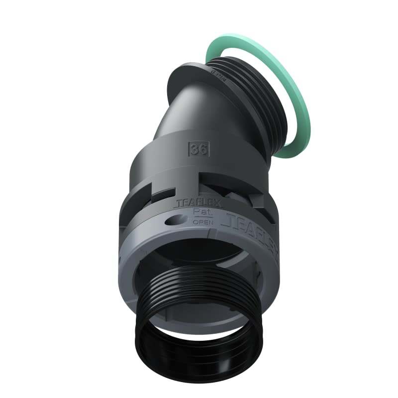 TEAFLEX - CURVA 45 IP68 BF36 1'1/4 NERO